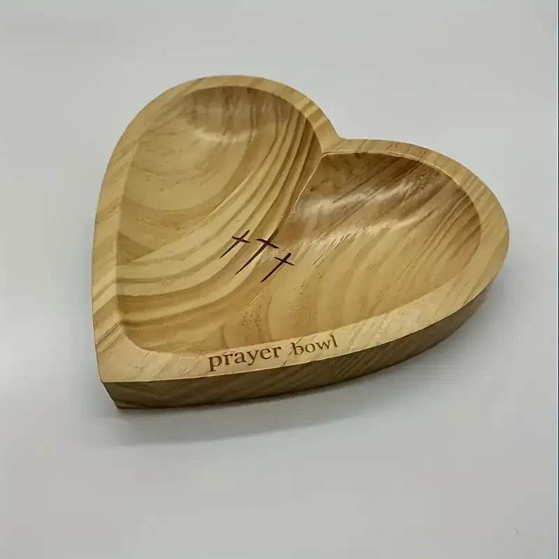 Heart-Shaped Wooden Prayer Bowl - Montero Milan
