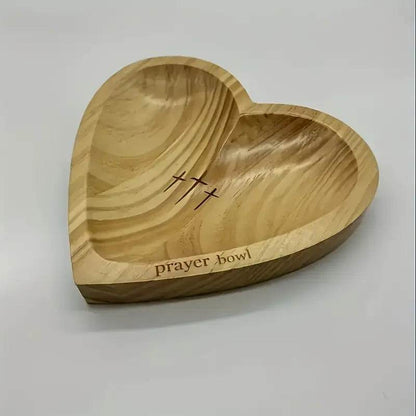 Heart-Shaped Wooden Prayer Bowl - Montero Milan