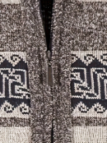 Men's Thermal Fleece-Lined Sport Knit Sweater with Zipper Pockets - Ethnic Wave Pattern, Stand Collar, Long Sleeve for Hiking, Cycling & Casual Winter Wear - Father’s Day Gift, Winter Knit Fabric