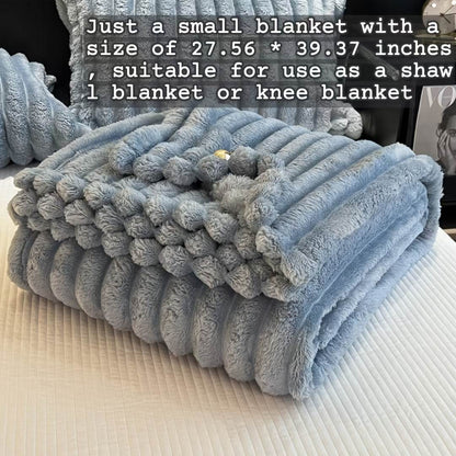 Luxe Faux Rabbit Fur Throw Blanket - Montero Milan