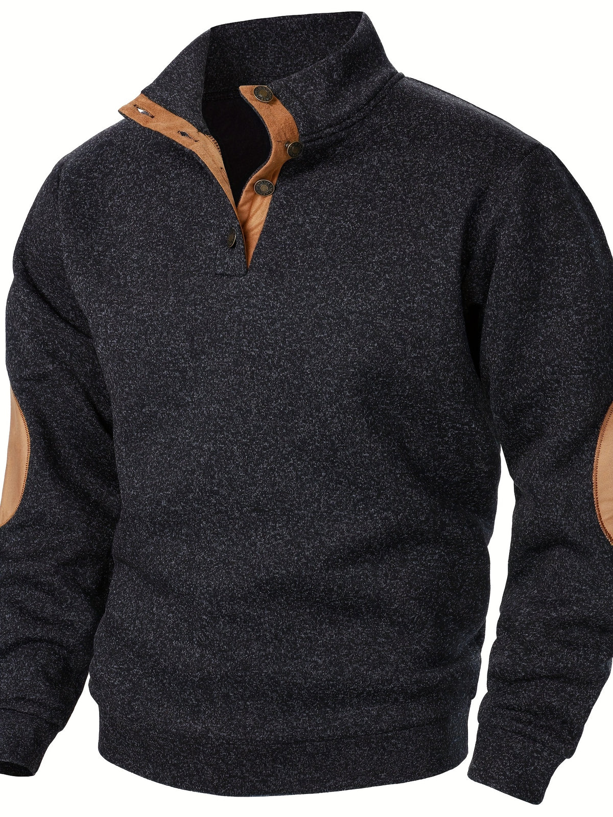 Autumn and winter Men's stand-collar long-sleeve casual sweatshirt top