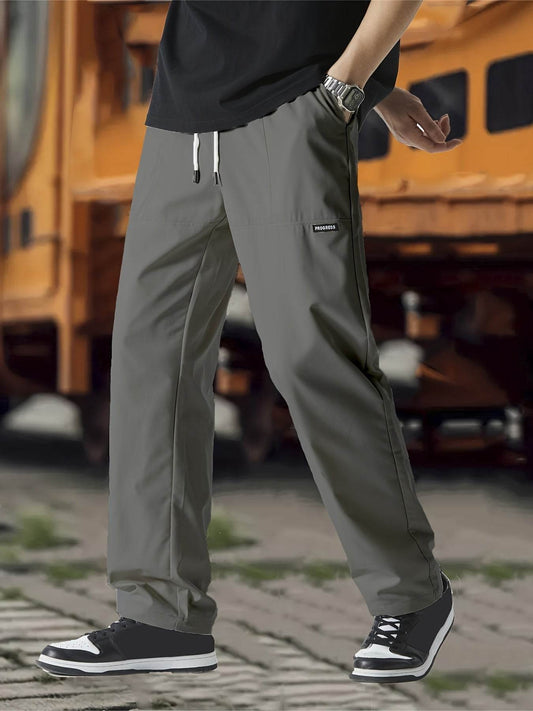 Straight-Leg Drawstring Joggers - Montero Milan