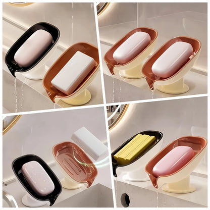 Montero Milan Drain soap dish, soap holder, bathroom drain soap rack, household suction cup soap box without drilling, scented soap holder, scented soap tray, bathroom soap container and storage