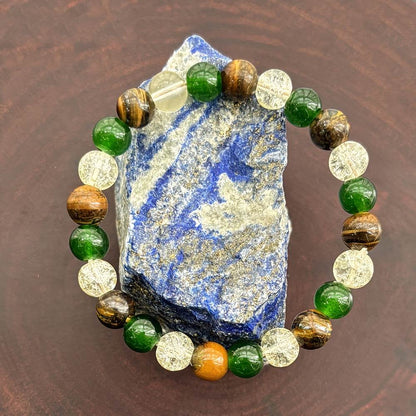 Relaxing Success Enhancing Prosperity & Abundance Wristband - Healing Jewelry Gift for Relaxation and Success - Montero Milan