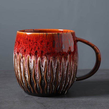 [Creative | Coffee] 20.29oz Creative Coffee Cup, Mug Coffee Cup Beer Mug Milk Cup | Japanese Kiln Transformation, Designed for Couples / Family / Office Use - Montero Milan