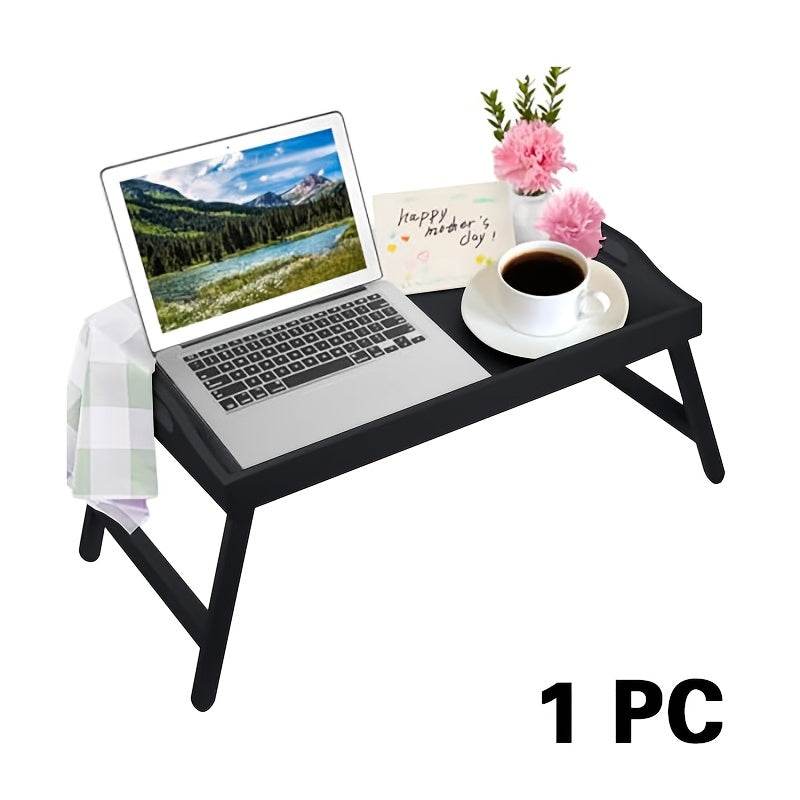 19.32 X 11.83 Inch Bed Tray Table With Handles Folding Legs, Breakfast Tray Bamboo Bed Tray For Sofa, Bed, Eating, Snacking And Working, 1/ 2 Packs - Montero Milan