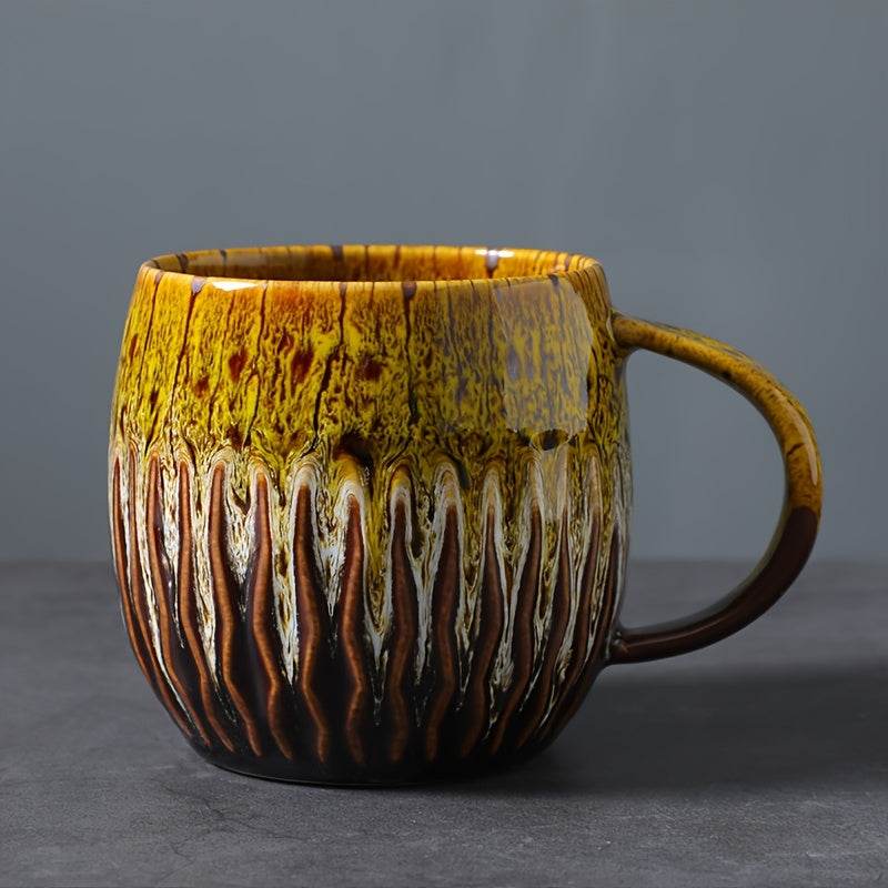 [Creative | Coffee] 20.29oz Creative Coffee Cup, Mug Coffee Cup Beer Mug Milk Cup | Japanese Kiln Transformation, Designed for Couples / Family / Office Use - Montero Milan
