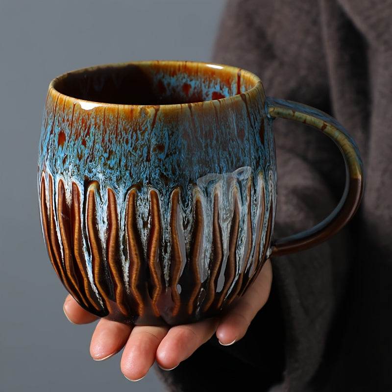 [Creative | Coffee] 20.29oz Creative Coffee Cup, Mug Coffee Cup Beer Mug Milk Cup | Japanese Kiln Transformation, Designed for Couples / Family / Office Use - Montero Milan