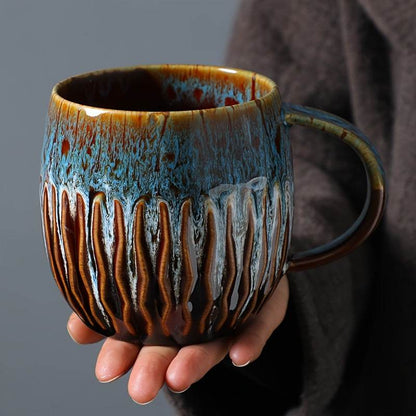 [Creative | Coffee] 20.29oz Creative Coffee Cup, Mug Coffee Cup Beer Mug Milk Cup | Japanese Kiln Transformation, Designed for Couples / Family / Office Use - Montero Milan