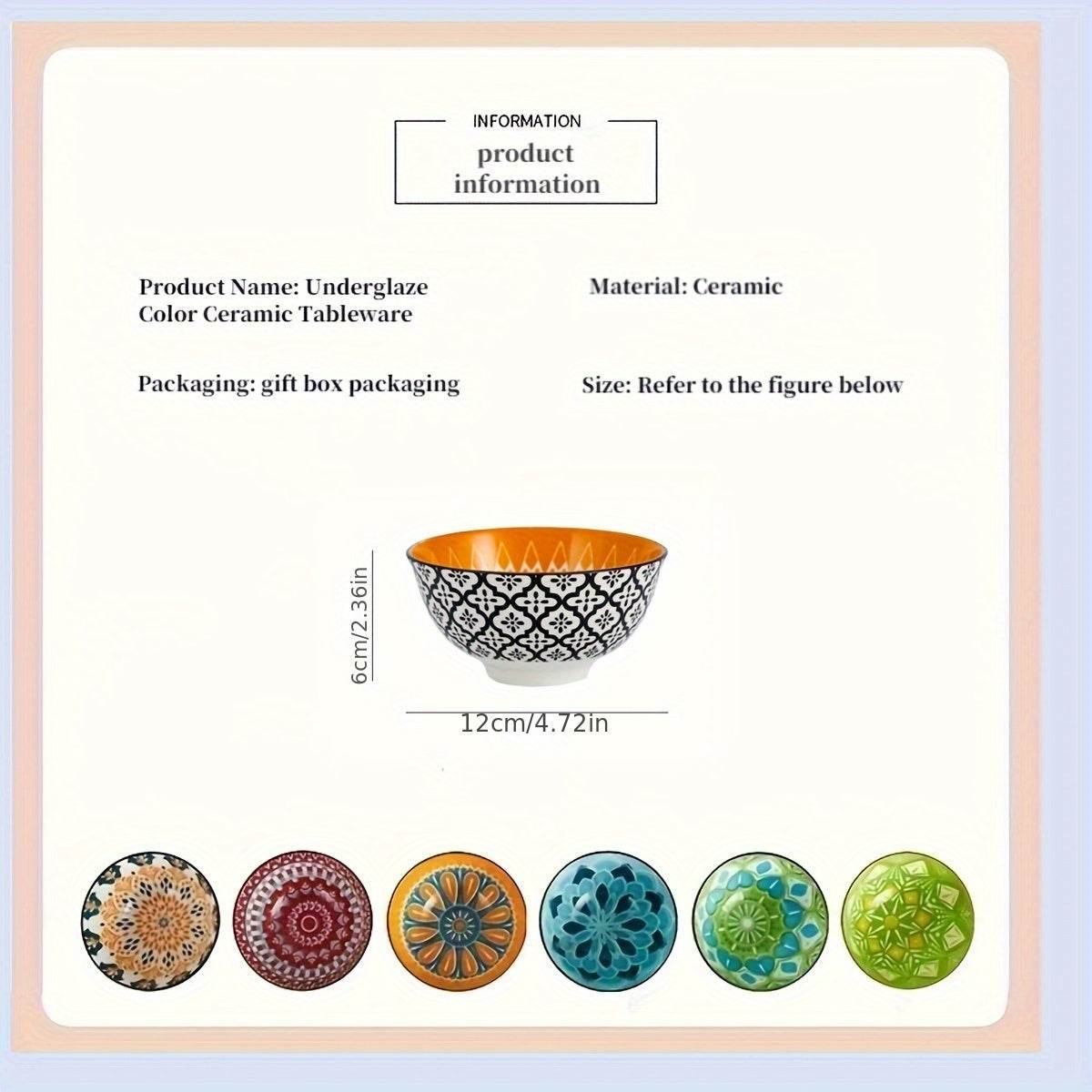 Casa Bohema™ 6PCs Ceramic Bowl Set - Montero Milan