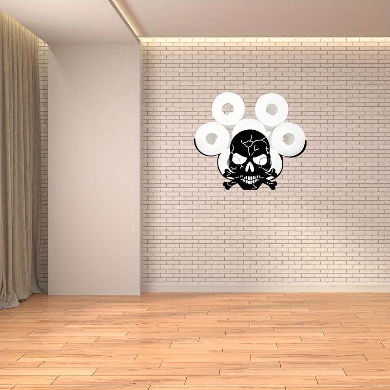 Skull Toilet Paper Holder Rack - Montero Milan