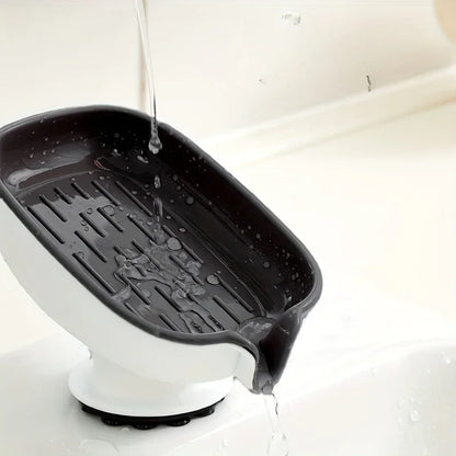 Montero Milan Drain soap dish, soap holder, bathroom drain soap rack, household suction cup soap box without drilling, scented soap holder, scented soap tray, bathroom soap container and storage