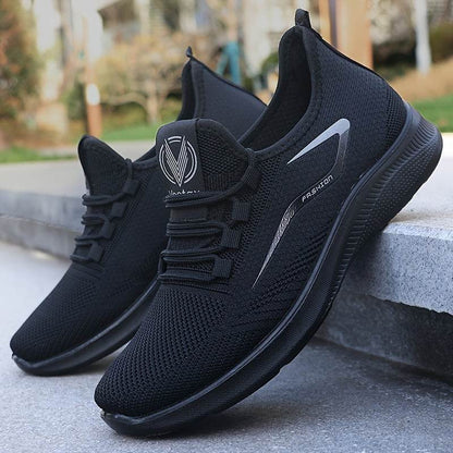 Breathable Men's Slip On Sneakers, Lightweight Comfortable Woven Non Slip Outdoor Training Running Workout - Montero Milan