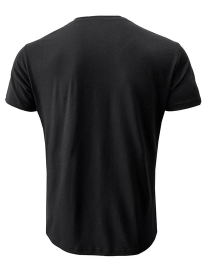 Men's Classic Cotton Blend Henley Tee - Montero Milan