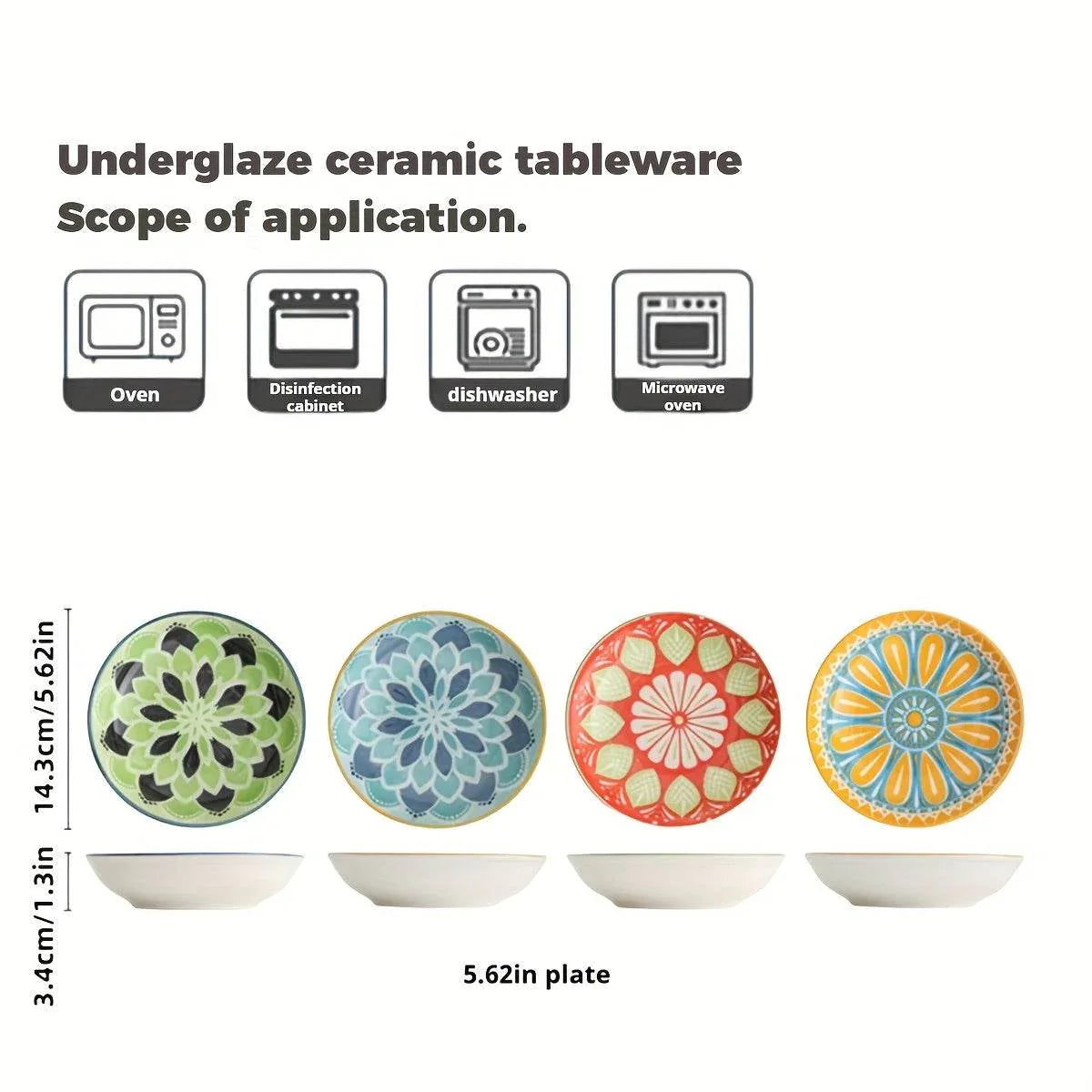 Bohemian Ceramic Seasoning Plates / Bowls Set - Montero Milan