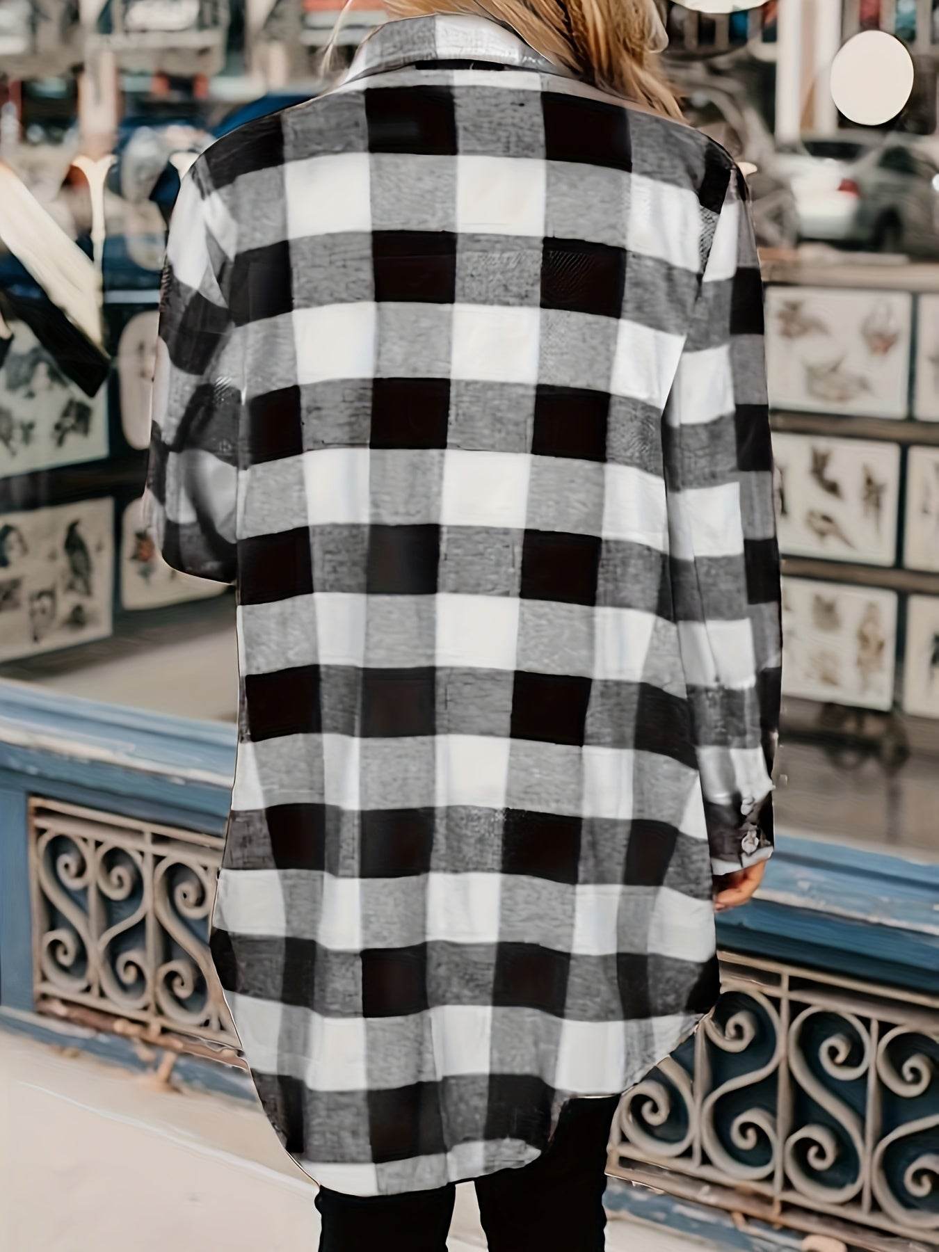 Relaxed Fit Plaid Shacket - Montero Milan