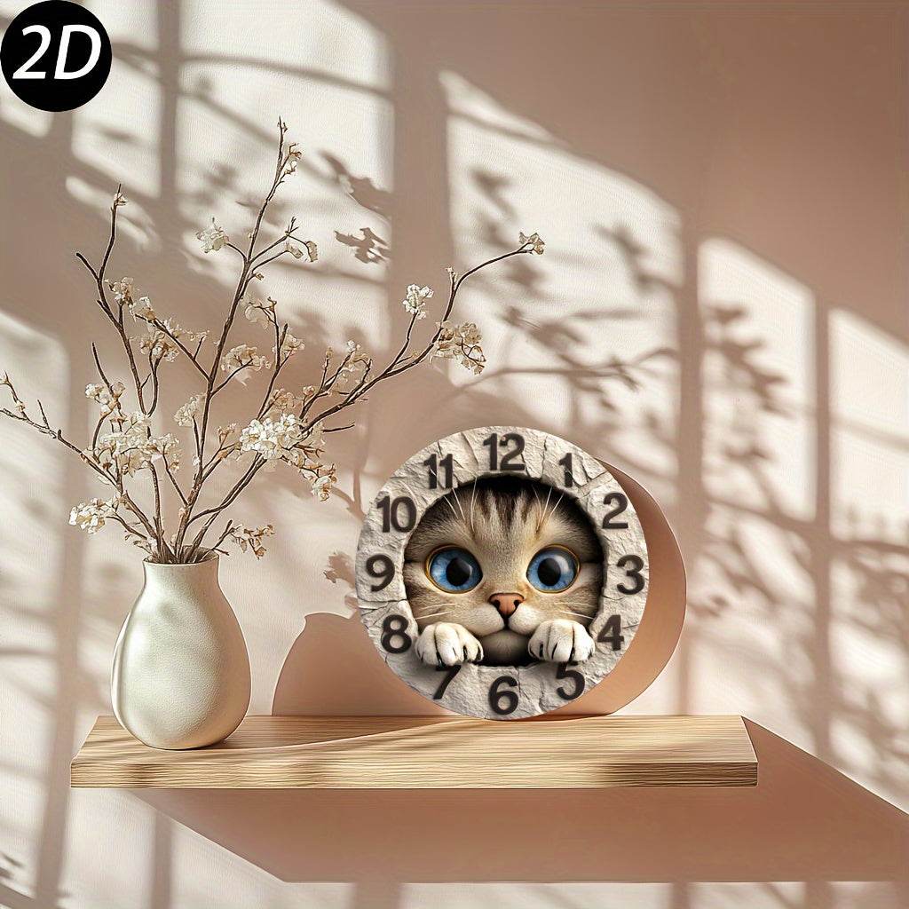 Charming Round Cat Paw Metal Wall Art Decor - Montero Milan