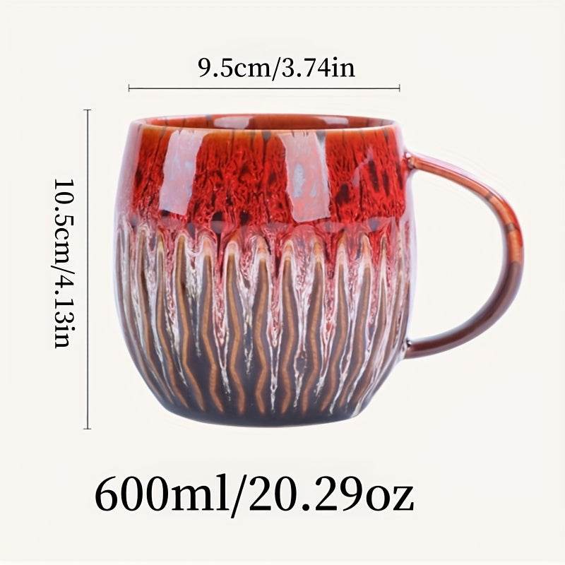 [Creative | Coffee] 20.29oz Creative Coffee Cup, Mug Coffee Cup Beer Mug Milk Cup | Japanese Kiln Transformation, Designed for Couples / Family / Office Use - Montero Milan