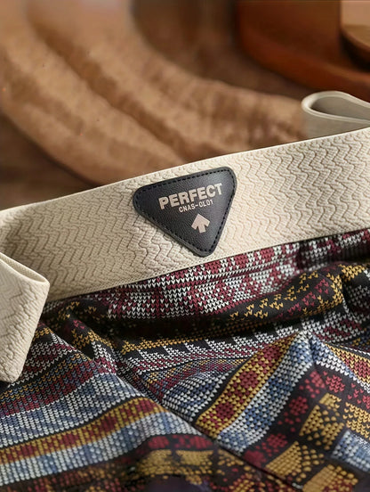 4-Pack Men's Boxer Briefs, Light Luxury Fashion, Ethnic Style Printing Comfortable Breathable Underwear, Comfortable Undergarments, Leisure Clothing, Fashion Underwear, Stylish Boxer Briefs, Premium Quality, Lightweight Under