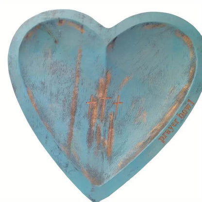 Heart-Shaped Wooden Prayer Bowl - Montero Milan