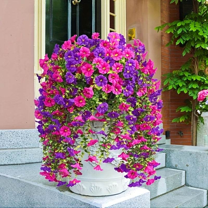 UV-Resistant Hanging Morning Glory Flowers (2-Pack) - Montero Milan