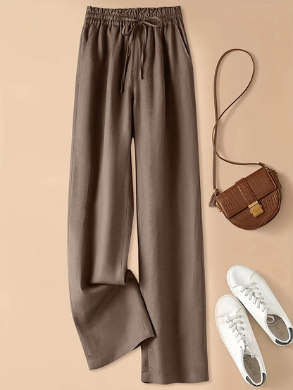 Retro High-Waist Wide-Leg Pants - Montero Milan