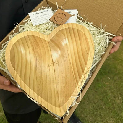 Heart-Shaped Wooden Prayer Bowl - Montero Milan