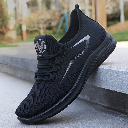 Breathable Men's Slip On Sneakers, Lightweight Comfortable Woven Non Slip Outdoor Training Running Workout - Montero Milan