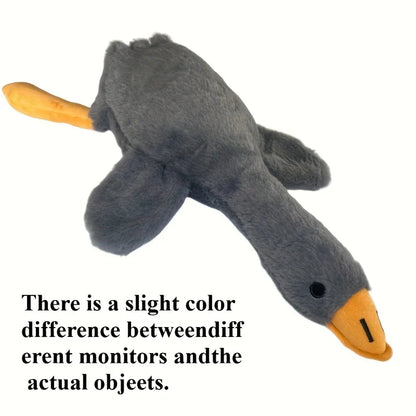 1pc White/Grey/Brown Soft Plush Toy, Duck-Companion Play Toy for Dogs, Release Dog Energy, Suitable for Large, Medium and Small Pets