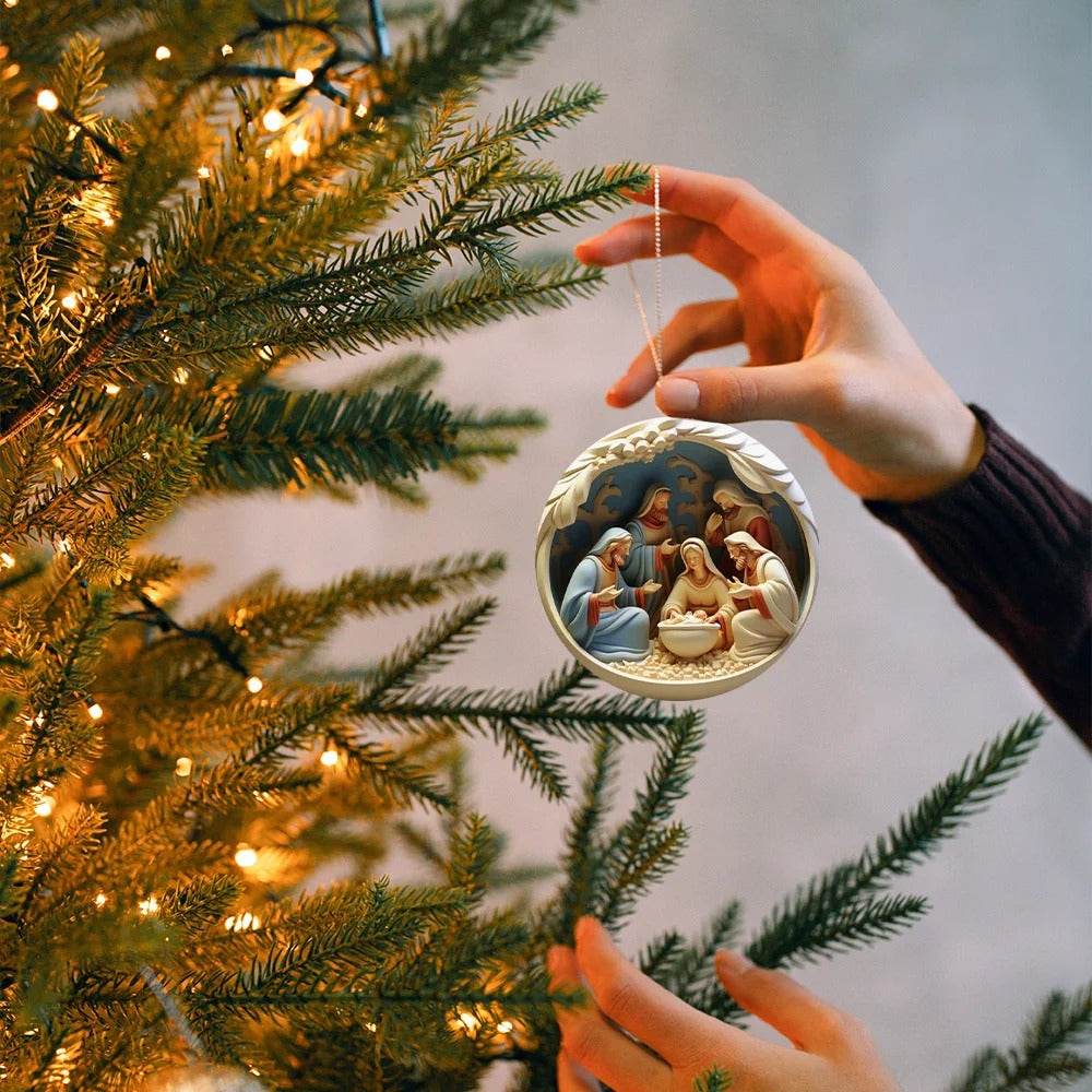 Classic Christmas Nativity Ornaments (1 / 6 / 12 PCs) - Montero Milan