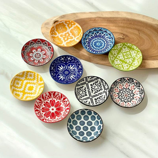 Bohemian Ceramic Seasoning Plates / Bowls Set - Montero Milan