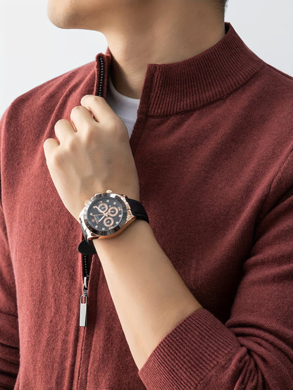 2025 New Christmas Gift Men's Zipper Knit Cardigan Jacket for Outdoor Casual Gatherings, Wearable in Spring, Autumn, and Winter, Wool Blend Material