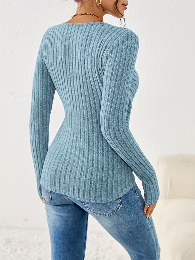 Siena Rib Wrap Top