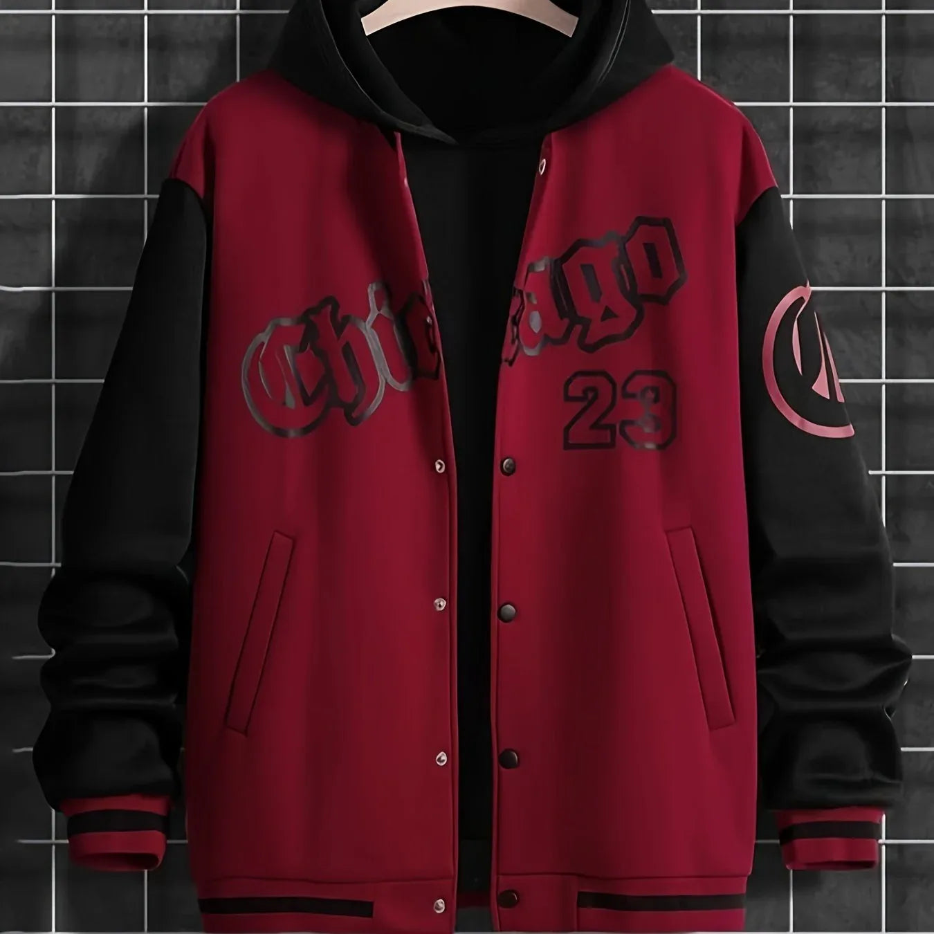 Spring And Autumn Street Men's Fashion Trend Loose Casual Baseball Uniform Jacket, Suitable For Outdoor And Dating
