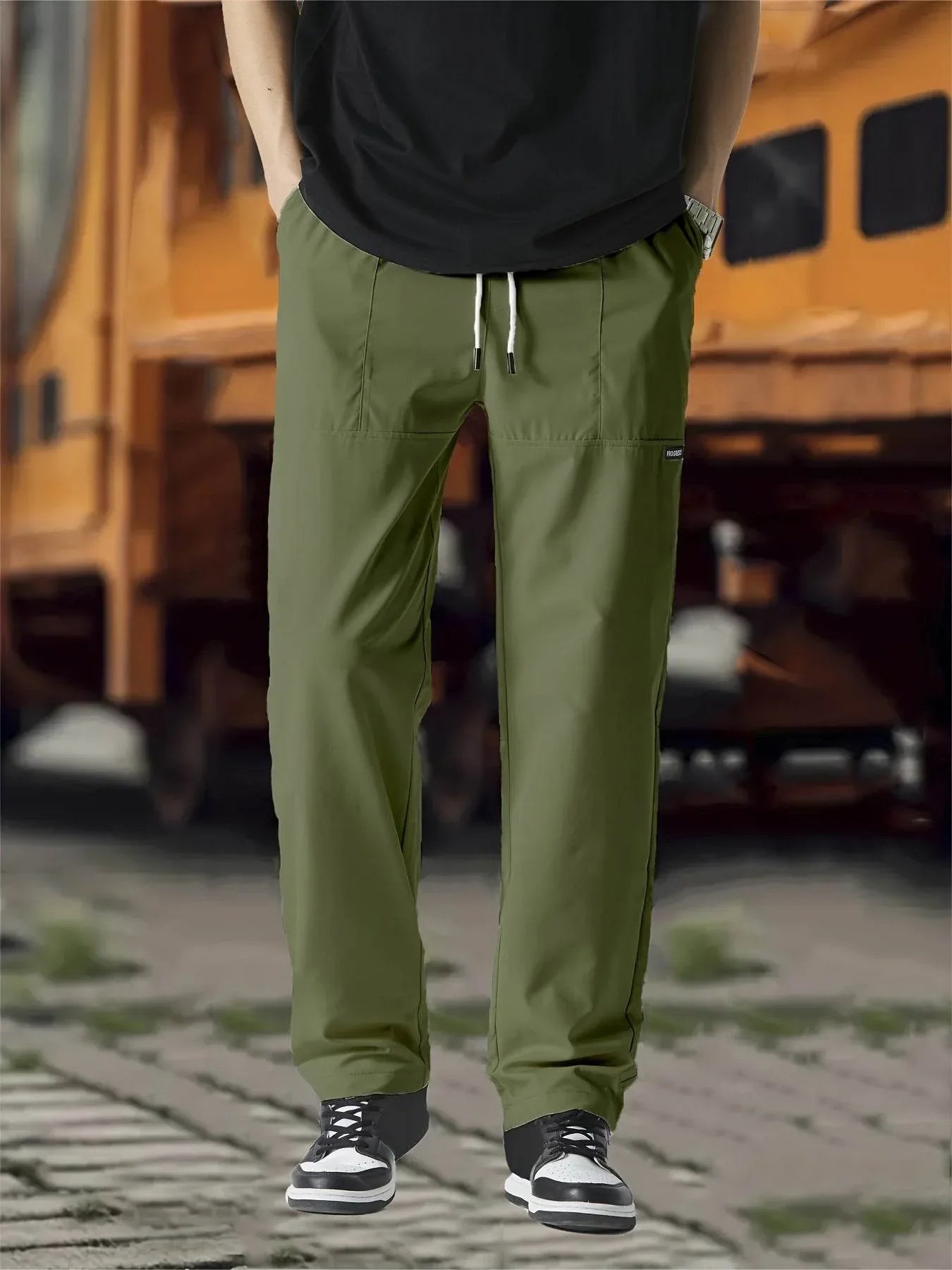 Straight-Leg Drawstring Joggers - Montero Milan