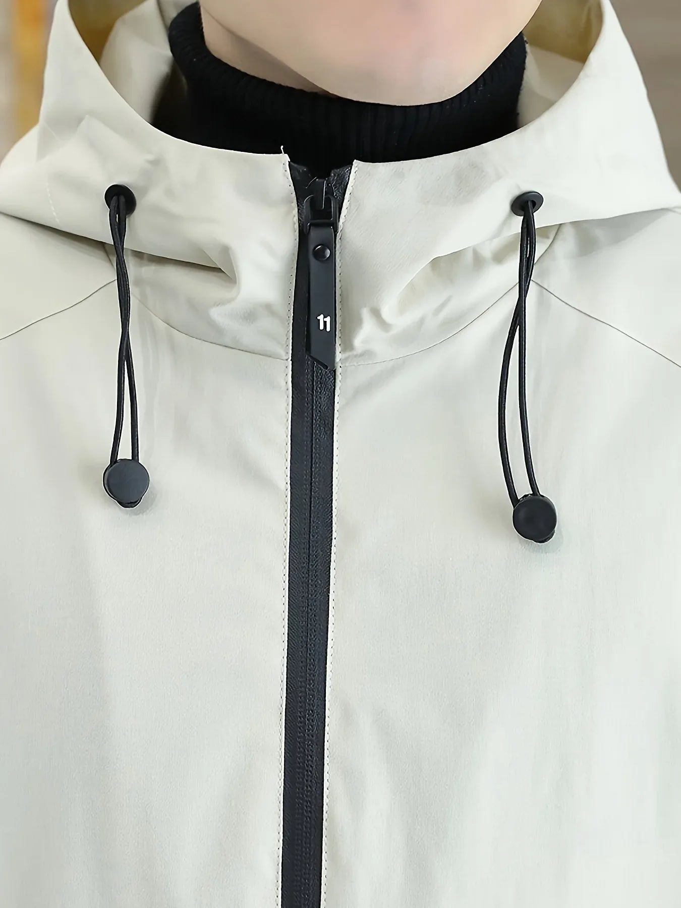 Men'S Heavy-Duty Fleece Jacket - Windproof Zip-Up Coat with Full-Zip Closure, Hooded Winter Coat for Cold Weather, Non-Stretch Fabric for Everyday & Formal Events