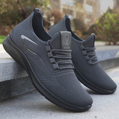 Breathable Men's Slip On Sneakers, Lightweight Comfortable Woven Non Slip Outdoor Training Running Workout - Montero Milan