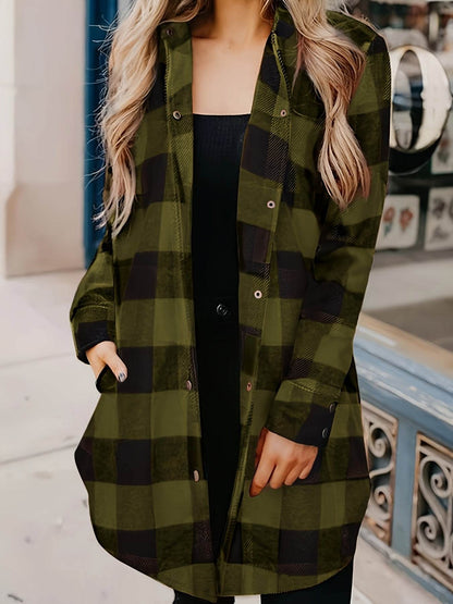 Relaxed Fit Plaid Shacket - Montero Milan