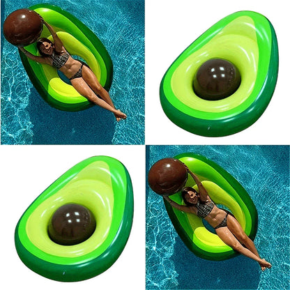 Avocado Pool Float with Removable Pit  - Montero Milan