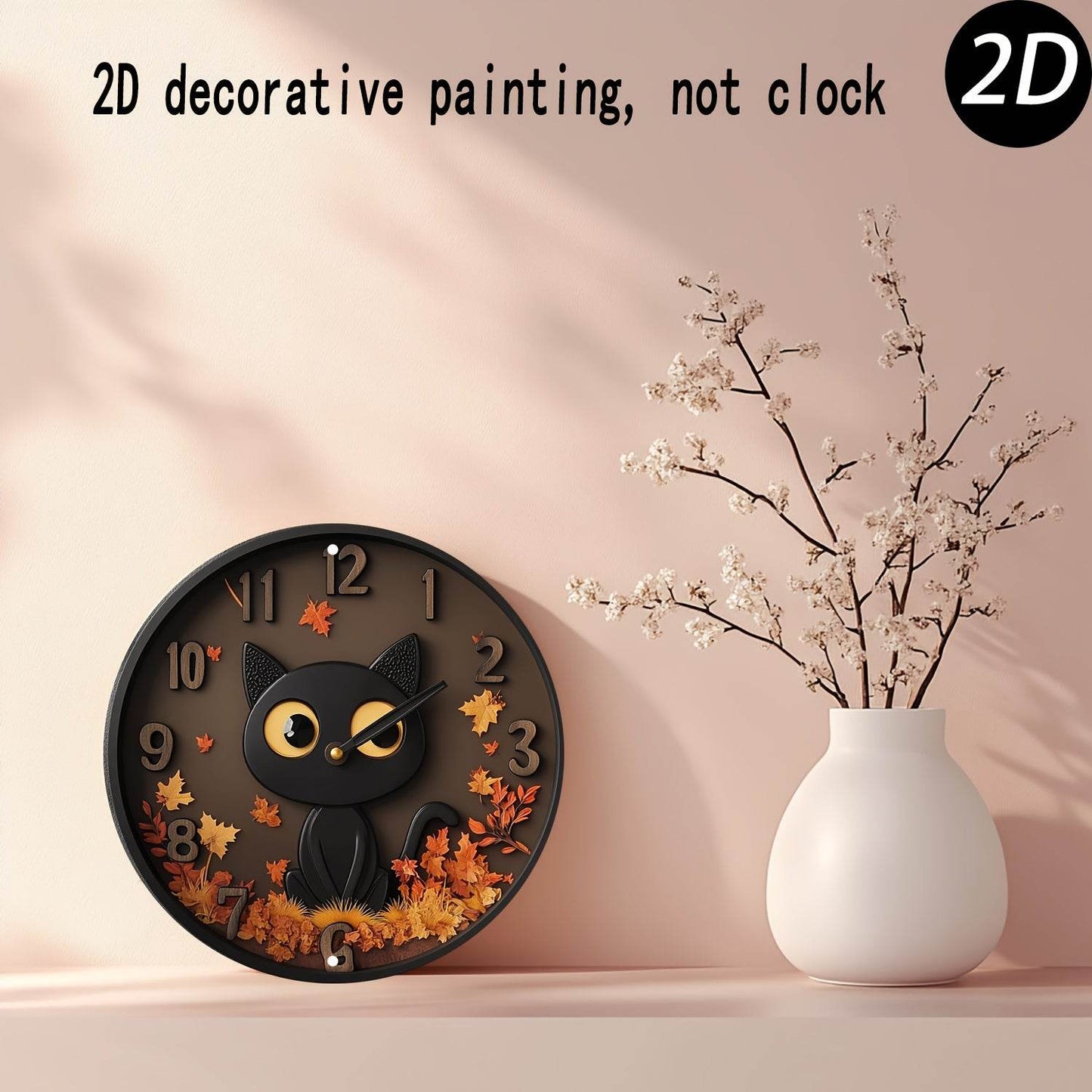 Autumn Kitty 2D Metal Wall Art Decor Sign - Montero Milan