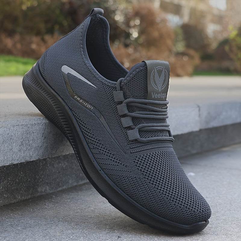 Breathable Men's Slip On Sneakers, Lightweight Comfortable Woven Non Slip Outdoor Training Running Workout - Montero Milan