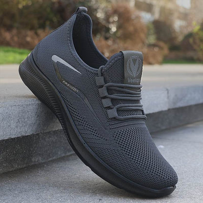 Breathable Men's Slip On Sneakers, Lightweight Comfortable Woven Non Slip Outdoor Training Running Workout - Montero Milan
