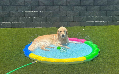 SplashPaw™ Fun Zone - The Splash Pad Makes Your Pup and Kids Happy! - Montero Milan