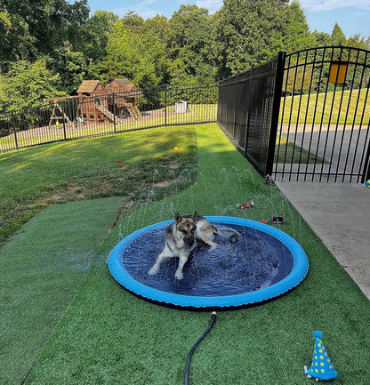 SplashPaw™ Fun Zone - The Splash Pad Makes Your Pup and Kids Happy! - Montero Milan