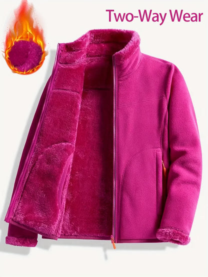 Reversible Sherpa Fleece Jacket