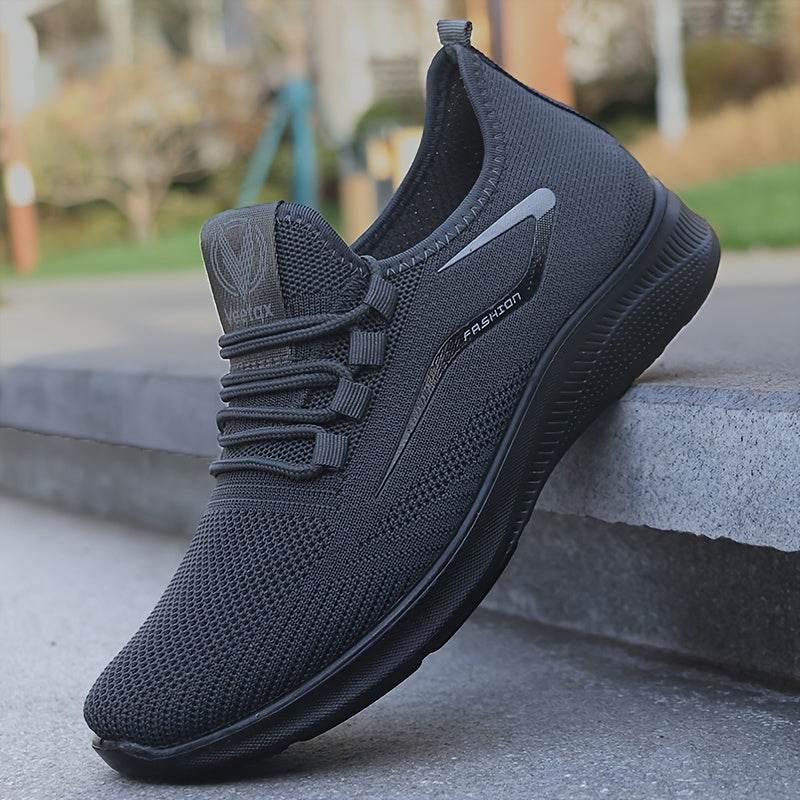 Breathable Men's Slip On Sneakers, Lightweight Comfortable Woven Non Slip Outdoor Training Running Workout - Montero Milan