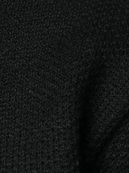 Men'S Thick Fleece Zip-Up Cardigan - Casual Long Sleeve Knit Sweater with Stand Collar, Solid Color, Regular Fit for Fall/Winter, Comfortable Layering Piece, Winter Cardigan, Autumn Outerwear, Modern Casualwear, Durable Fabri