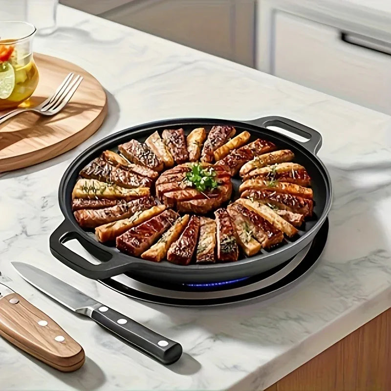 Multi-Function Cast Iron Griddle Skillet