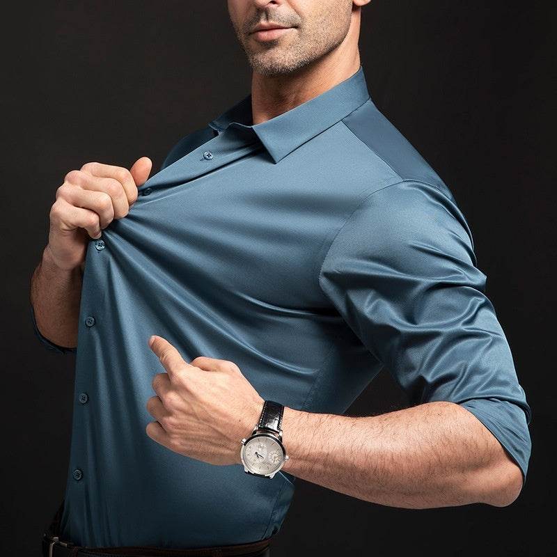Silky Touch Long-Sleeve Shirt - Montero Milan