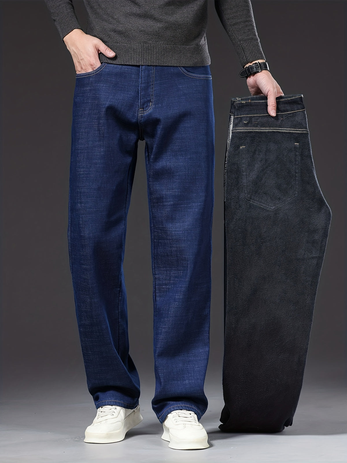 Geng Yuanshi High-End Summer Men's Jeans New Trend Fashion Straight-Leg Light Business Stretch Denim Pants, Autumn Essentials